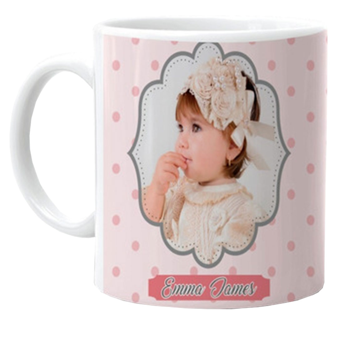 taza de niña para bautizo