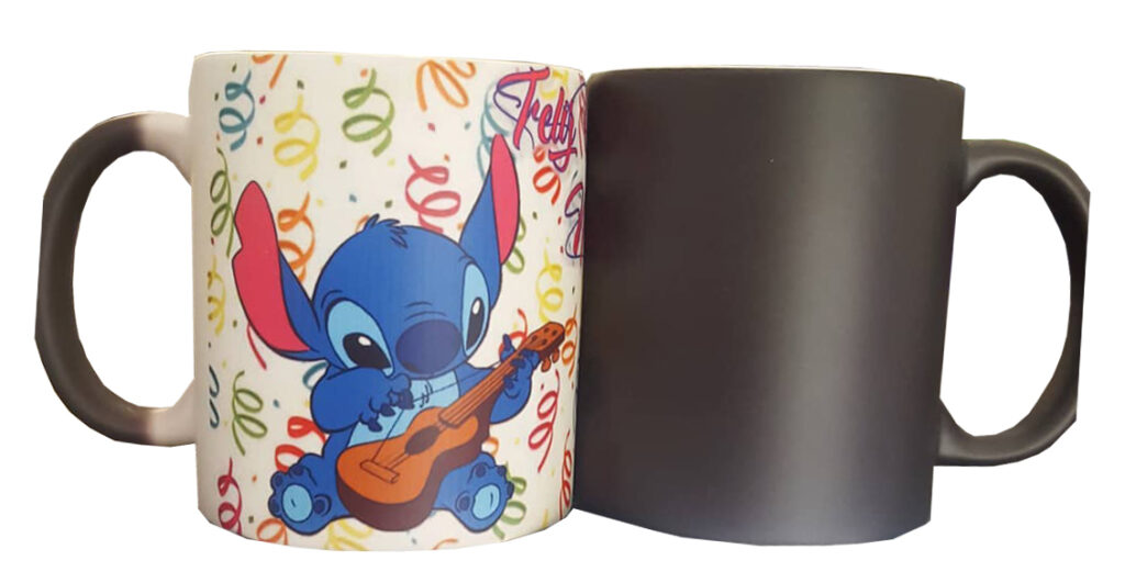  Taza mágica personalizada, taza que cambia de color  personalizada, diseño de 2 caras personalizable, taza de café personalizada  sensible al calor, tazas que cambian de color, tazas mágicas  personalizadas, azul cielo 