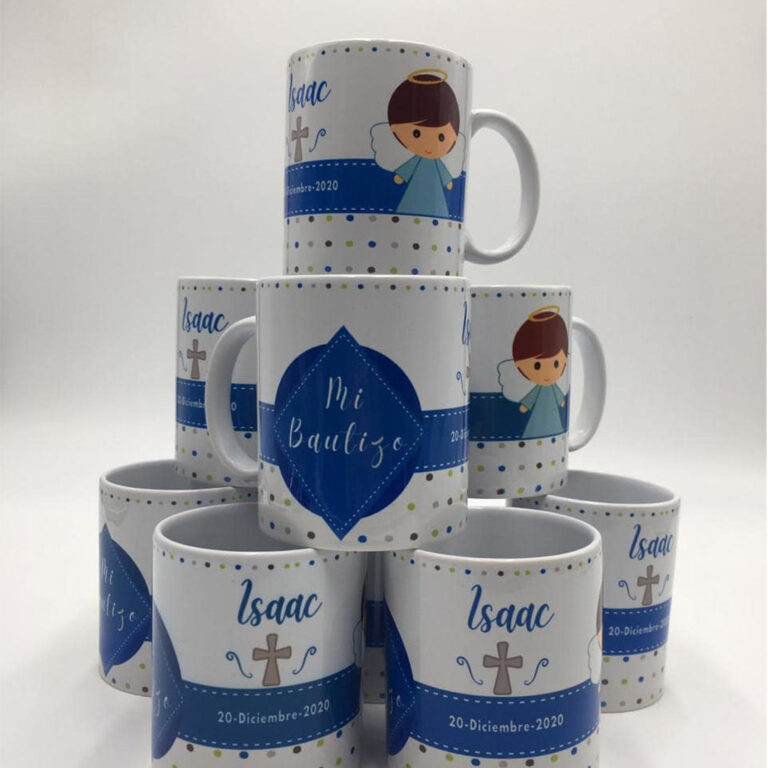 tazas para bautizo personalizadas